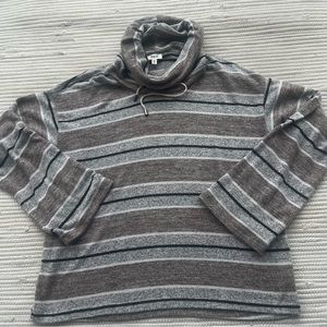BKE Cowl Sweater Soft Striped Excellent Condition